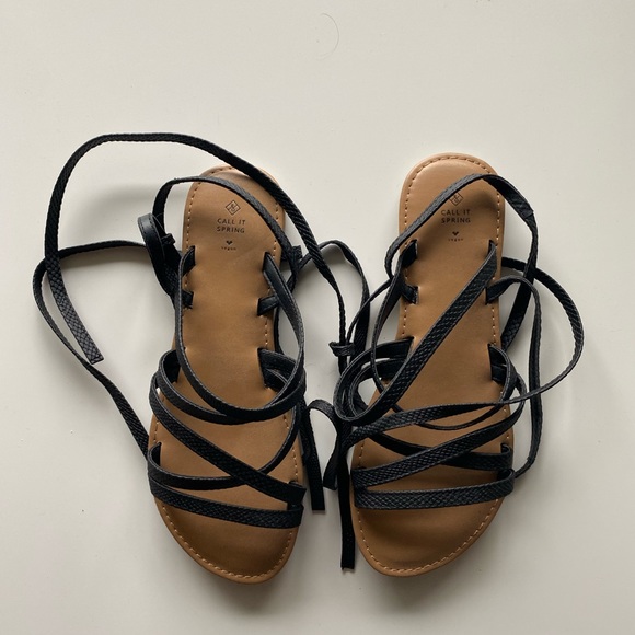 Call it Spring Lace Up Gladiator Sandals - Picture 1 of 3